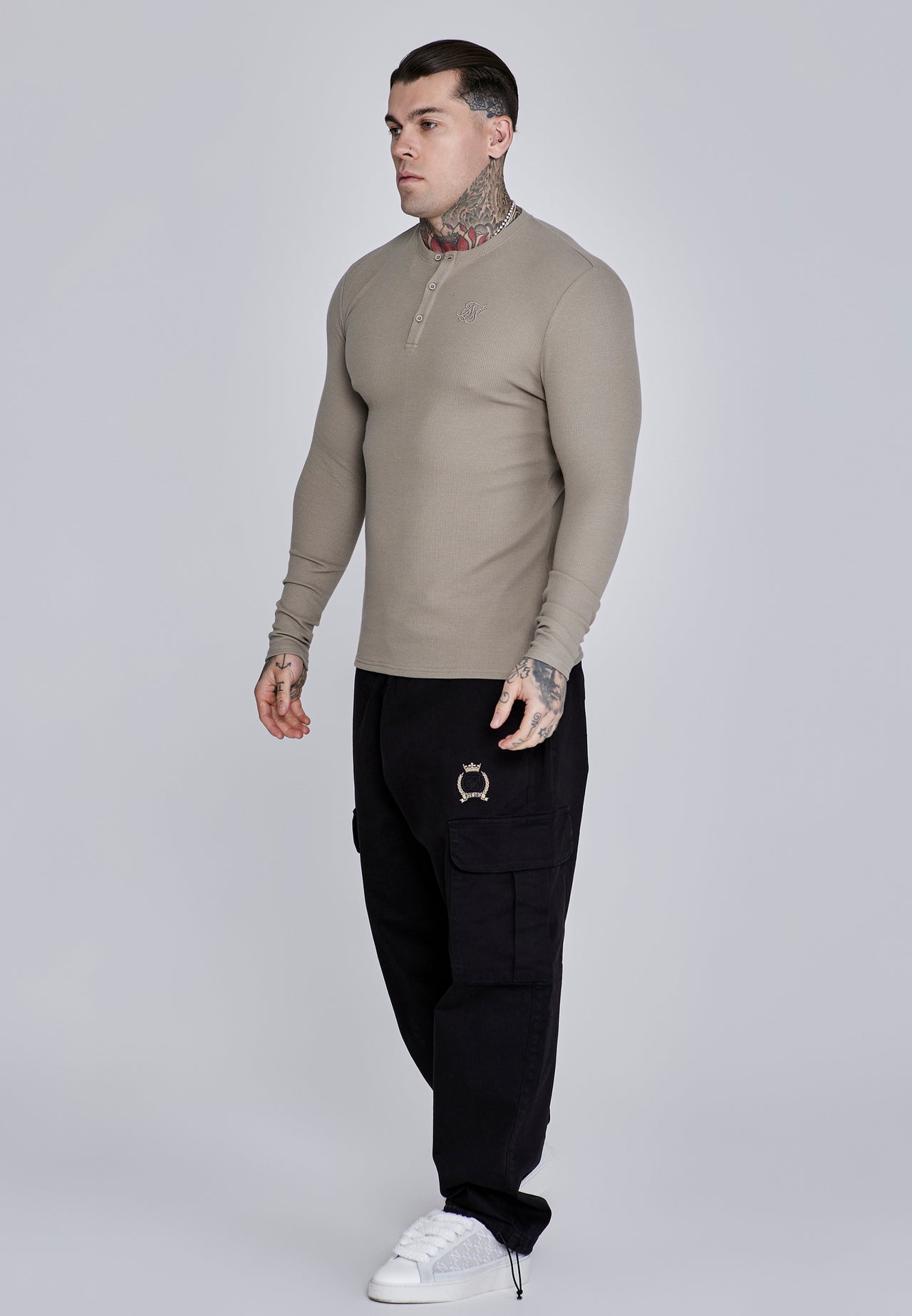 Beige Henley T-Shirt (3)