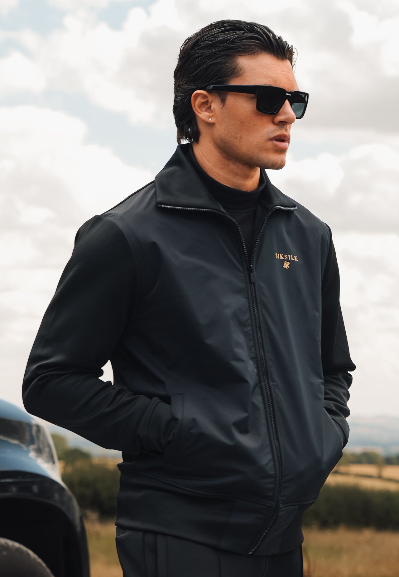 Black Track Top
