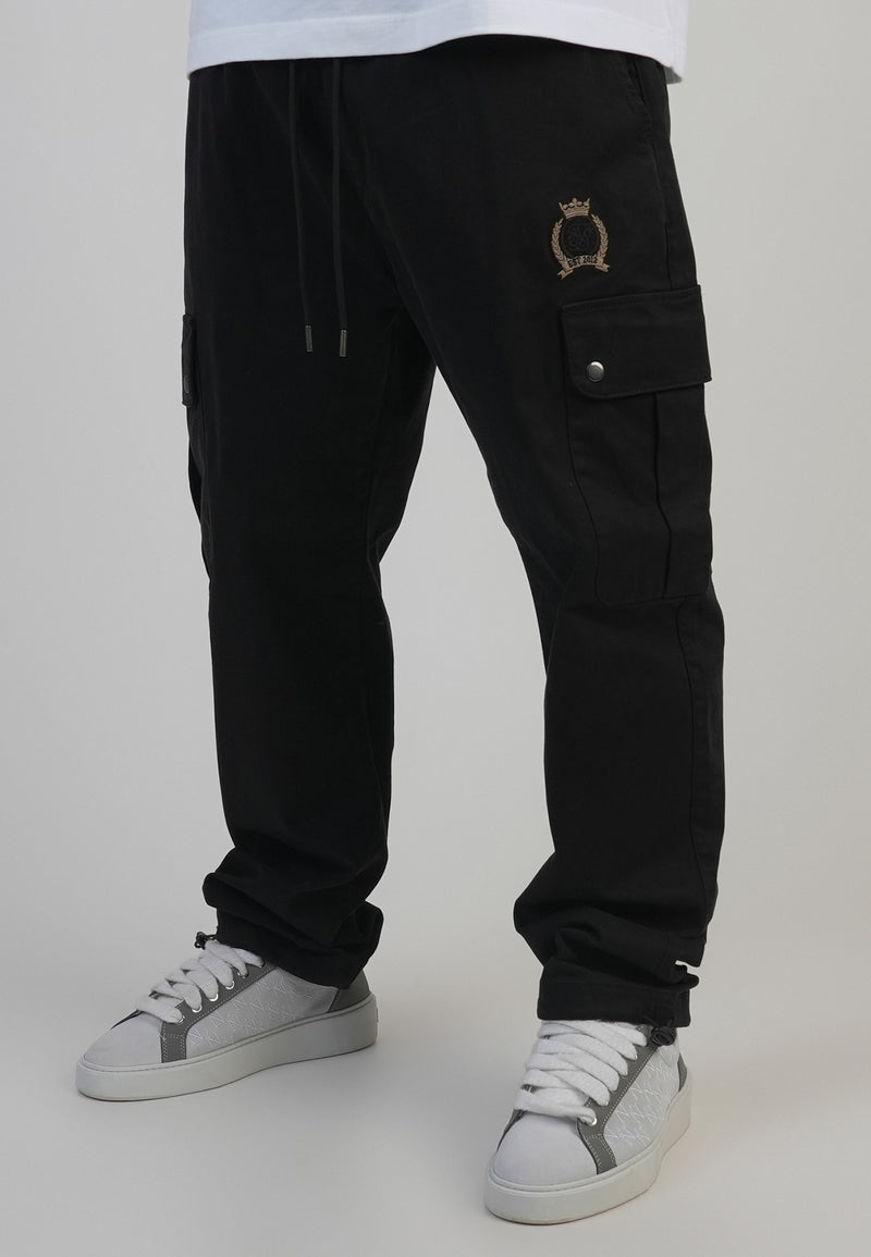 Black Loose Fit Cargos (1)