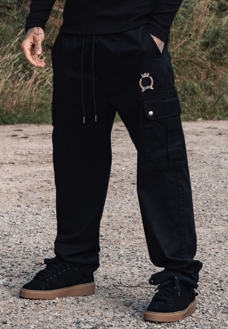 Black Loose Fit Cargos