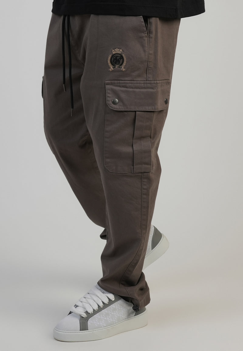 Brown Loose Fit Cargos