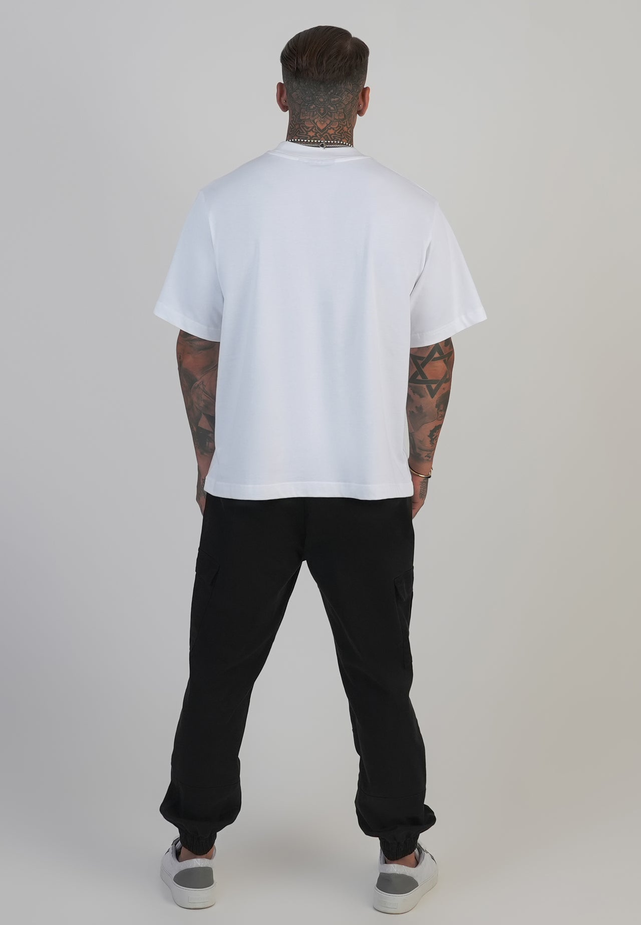Black Regular Fit Cargos (4)