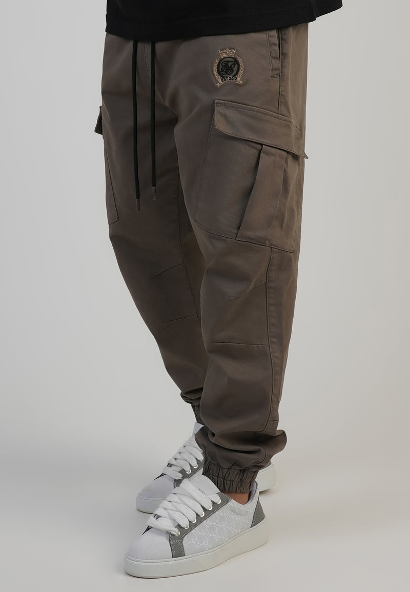Brown Regular Fit Cargos