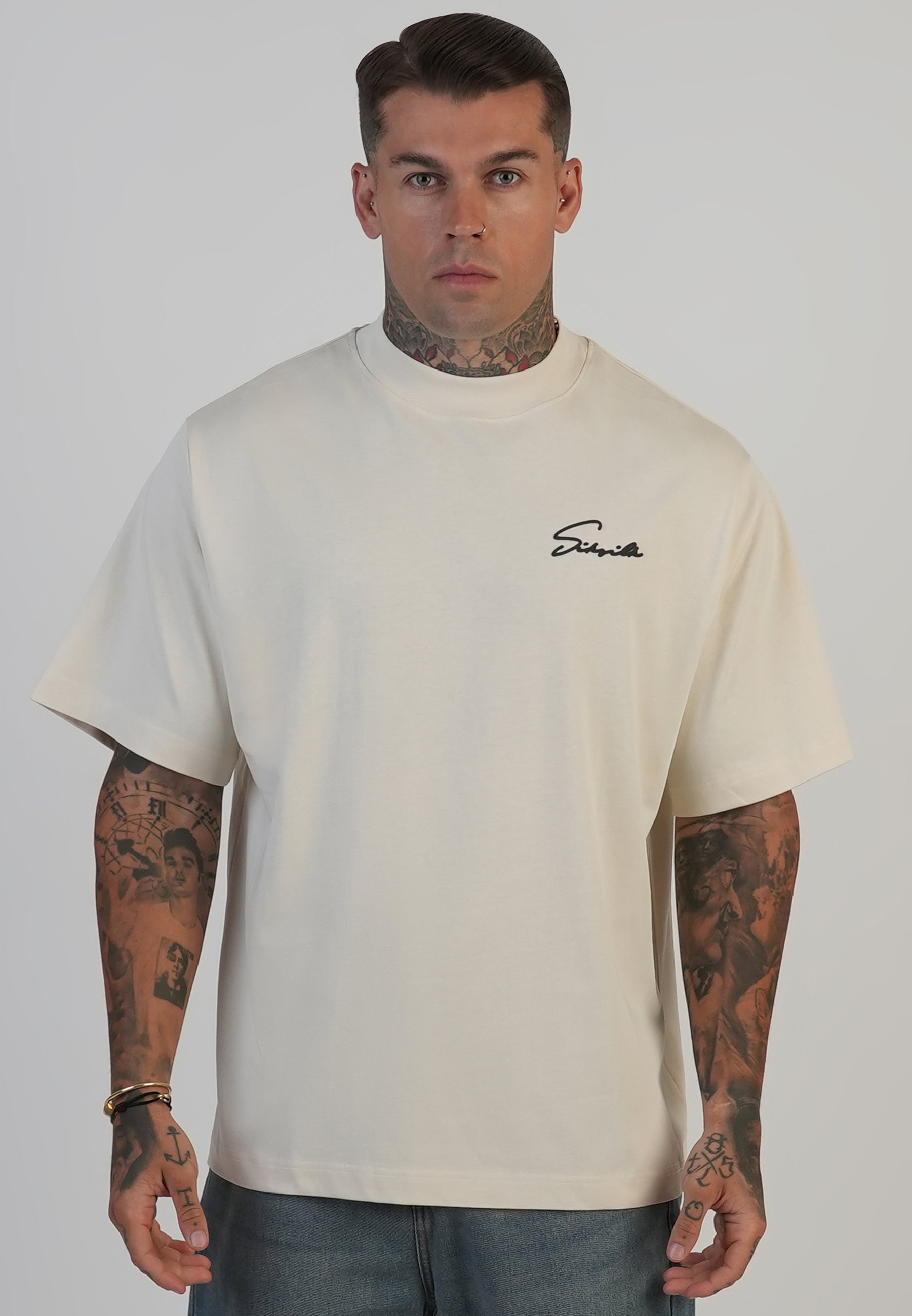 Ecru Signature T Shirt
