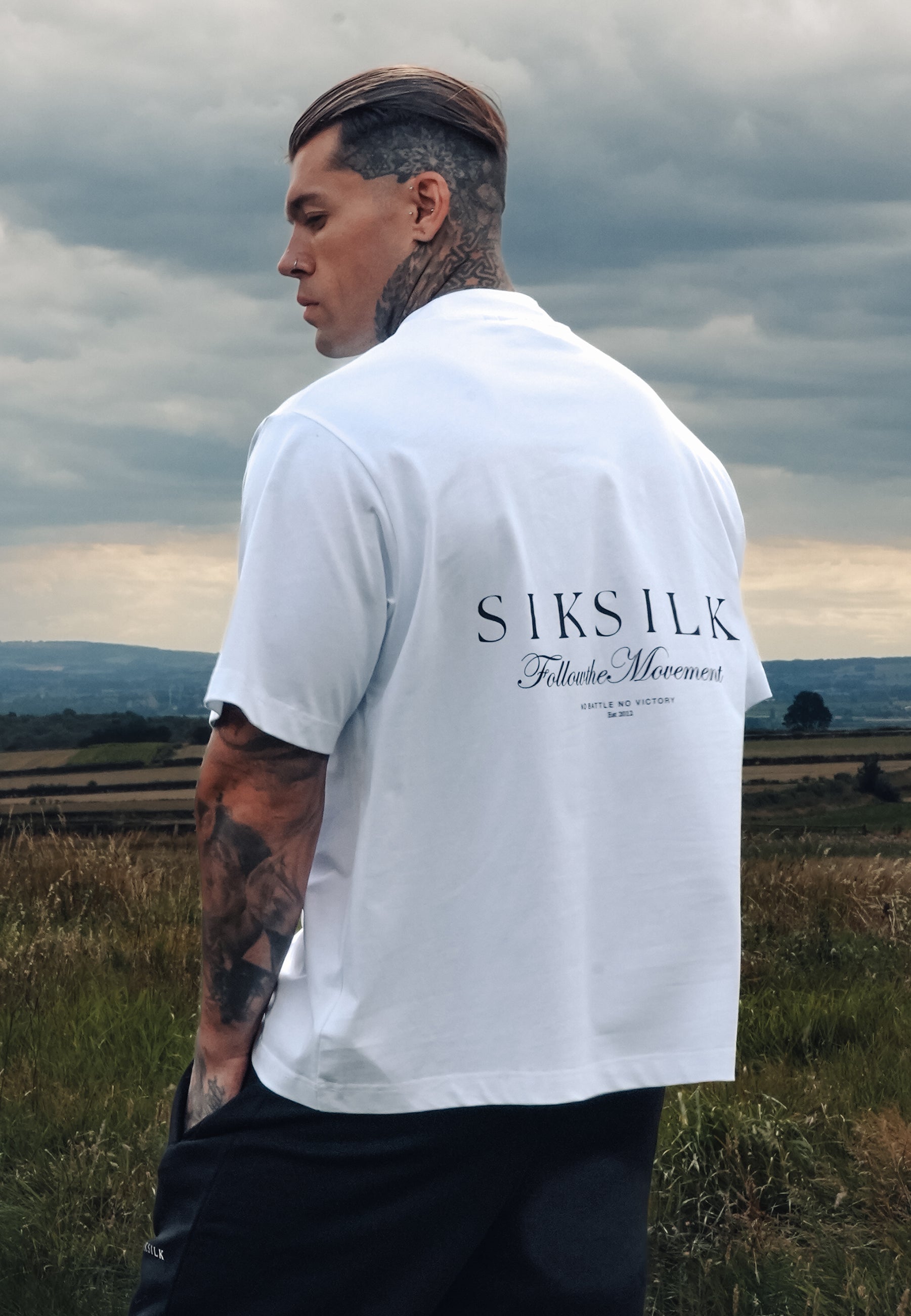 camiseta blanca siksilk
