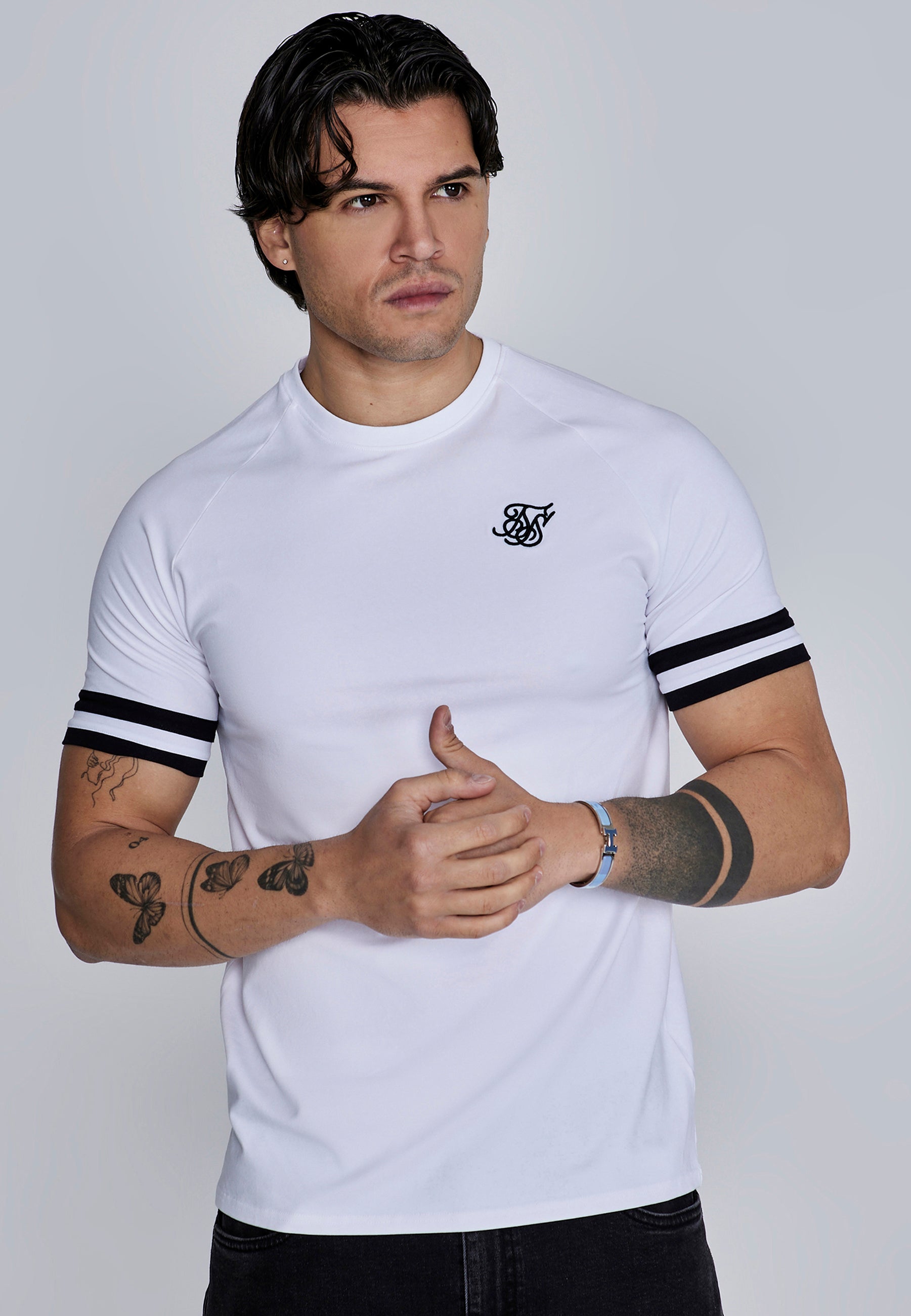 SikSilk Mens White Tournament T-Shirt SikSilk IE