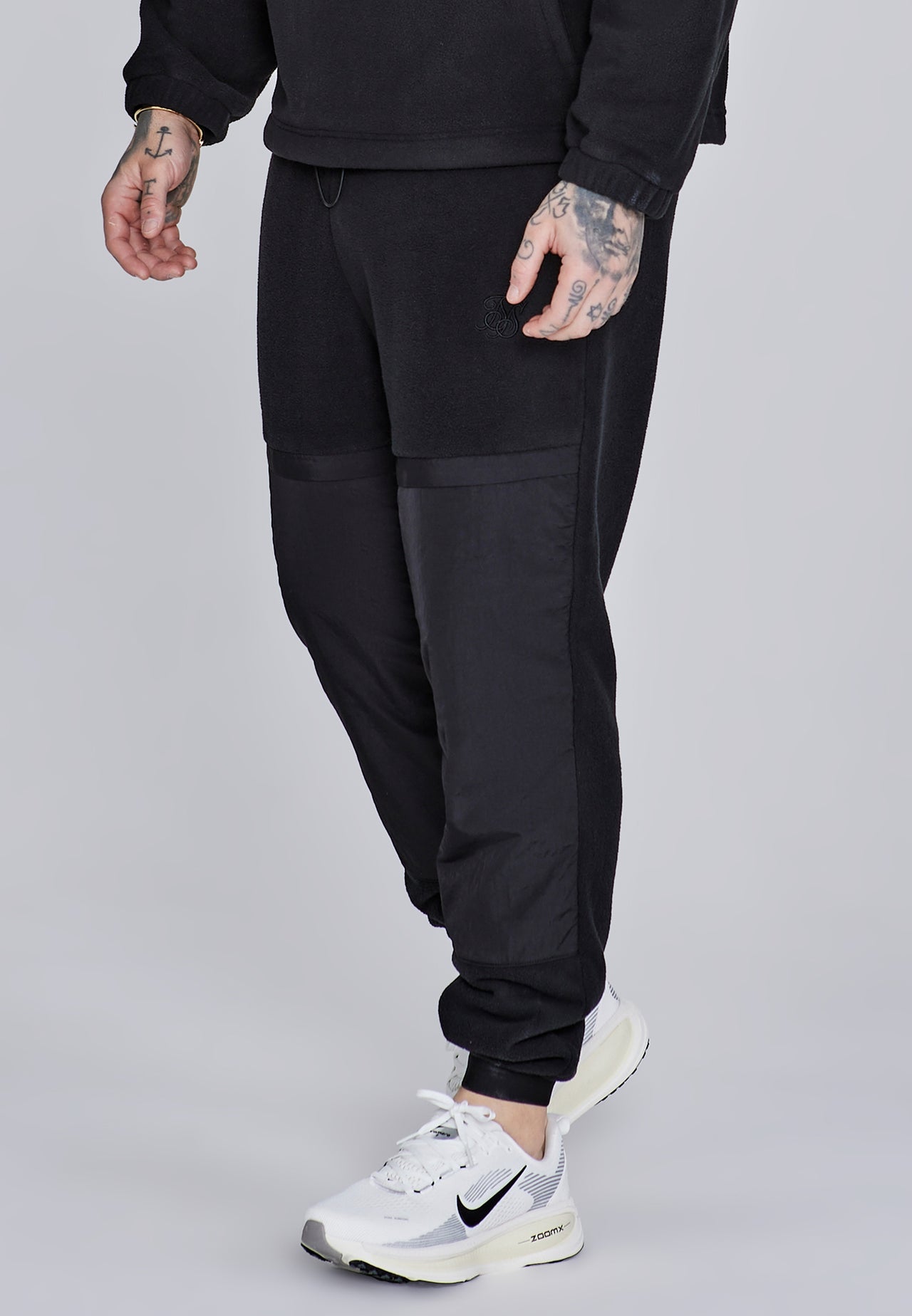 Black Polar Fleece Joggers
