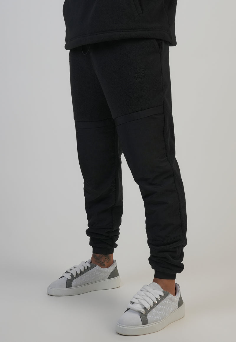 Black Polar Fleece Joggers