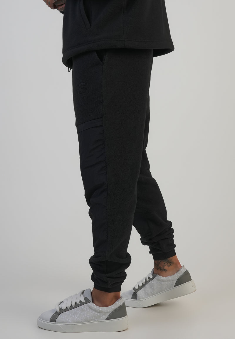 Black Polar Fleece Joggers (1)