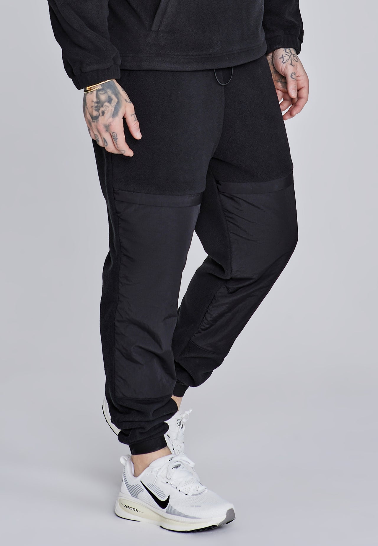 Black Polar Fleece Joggers (2)