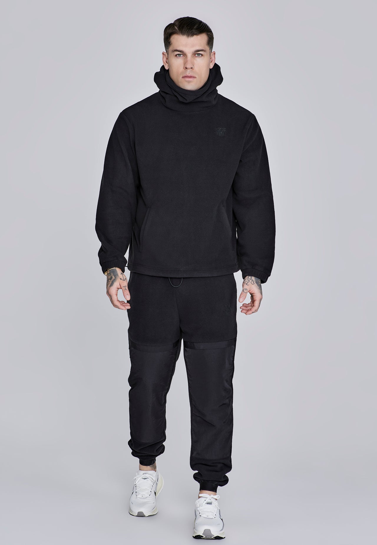 Black Polar Fleece Joggers (3)