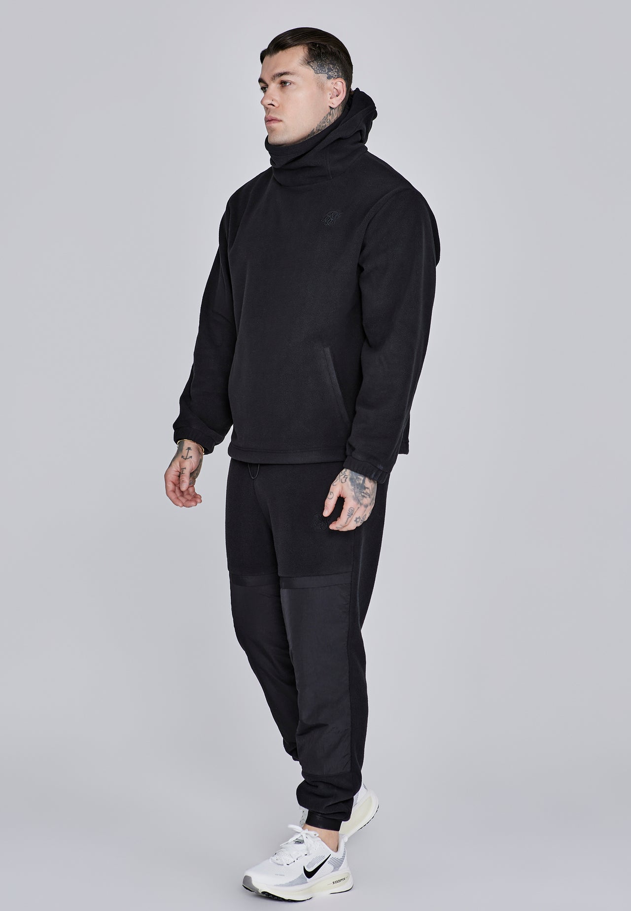 Black Polar Fleece Hoodie (3)