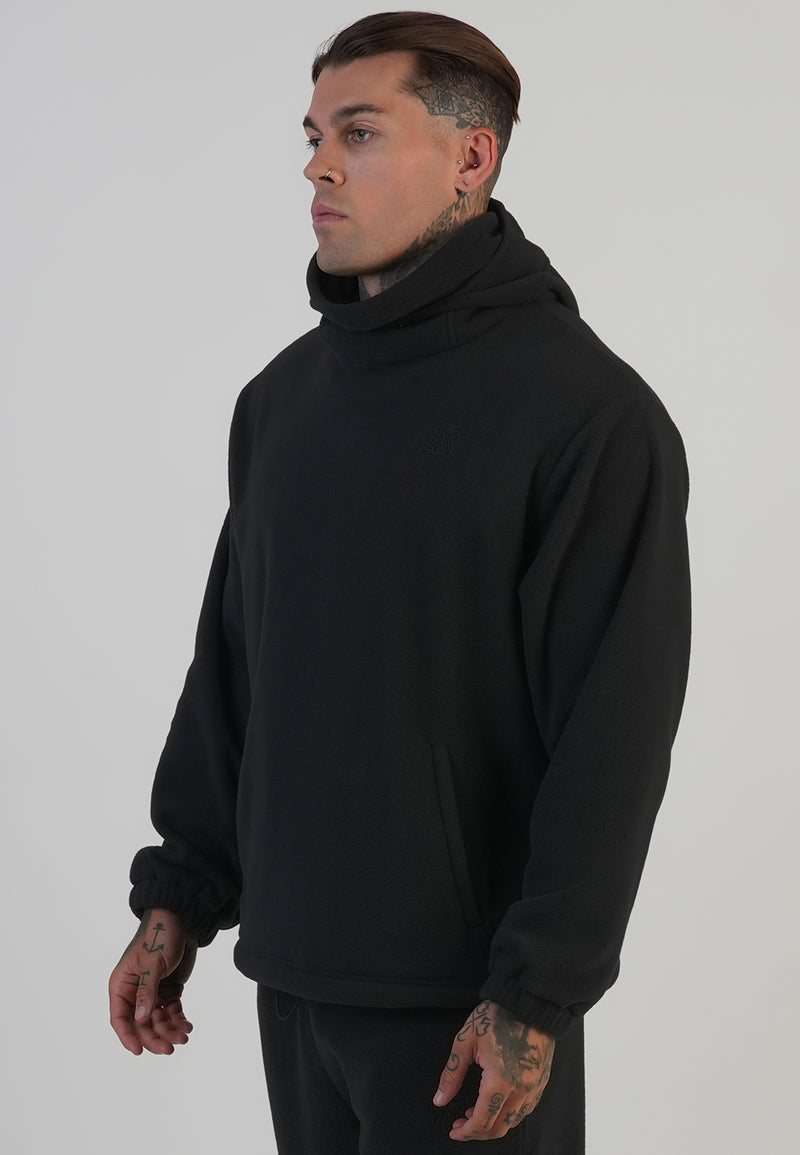 Black Polar Fleece Hoodie (1)