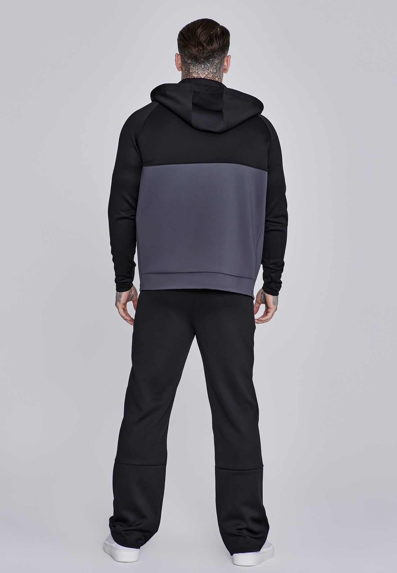 Black and Grey Full Zip Hoodie (4)