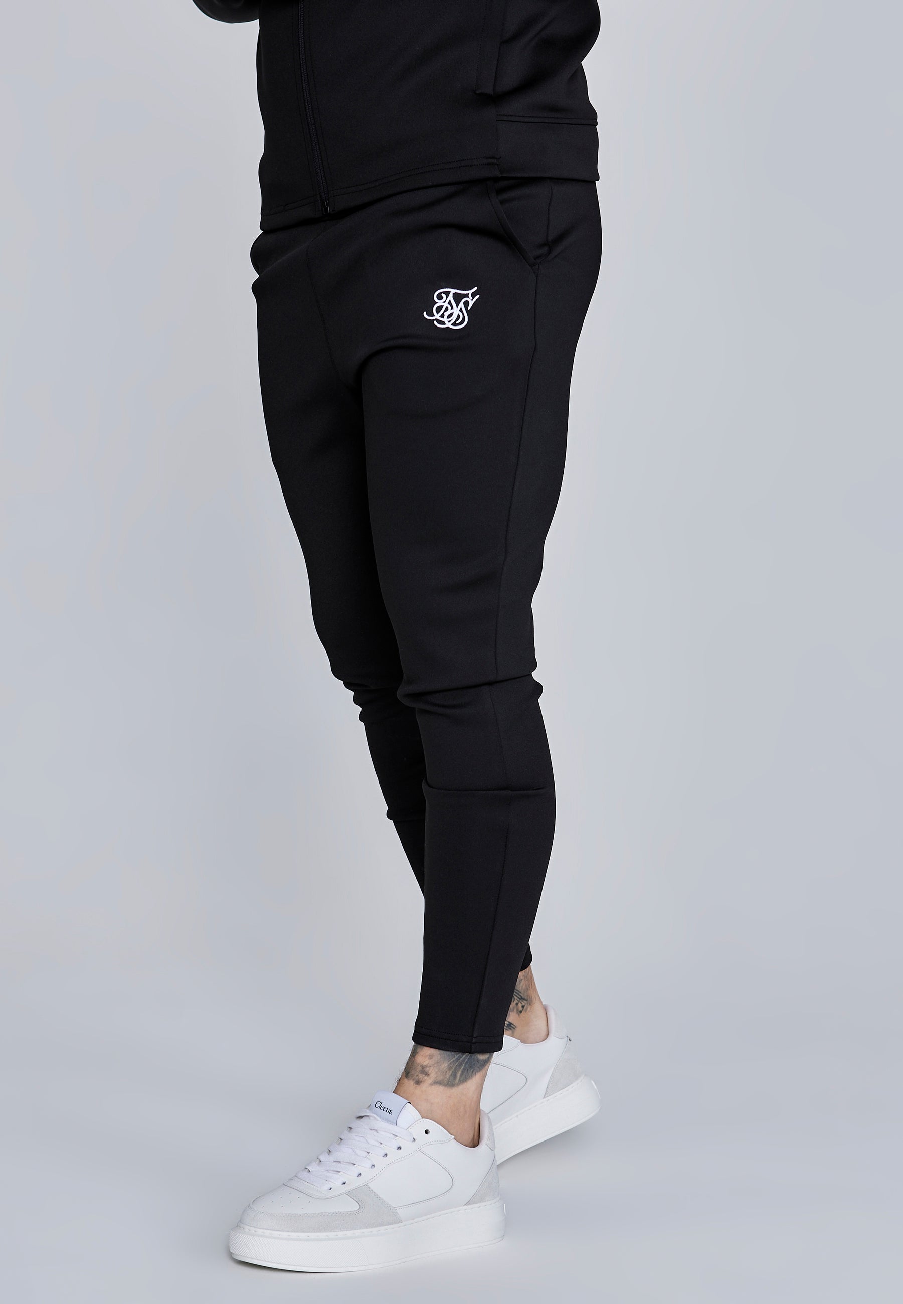 SikSilk Mens Black Hoodie and Joggers Set | SikSilk US