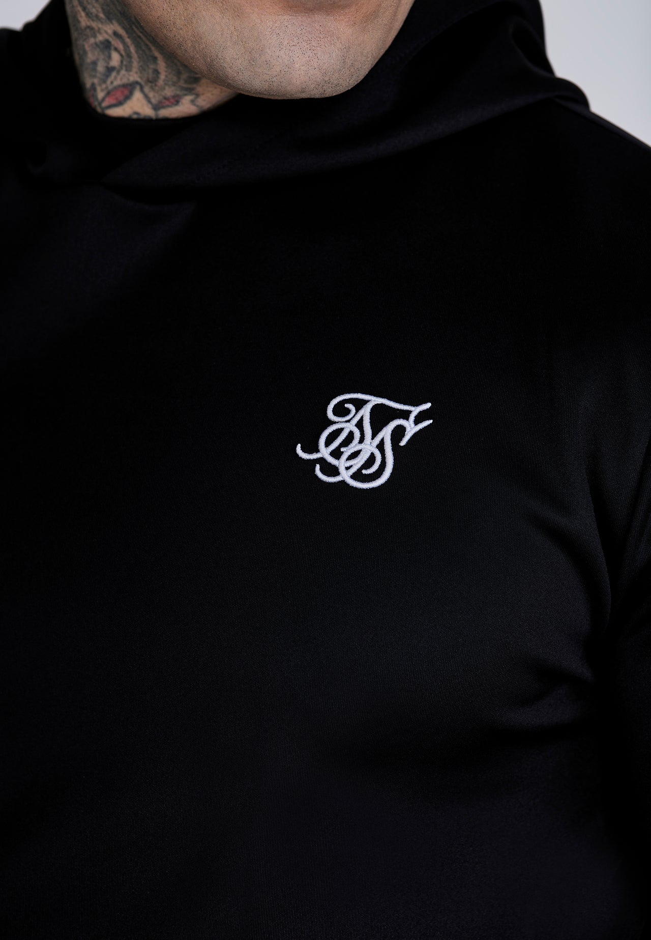 Black Essentials Poly Hoodie (1)