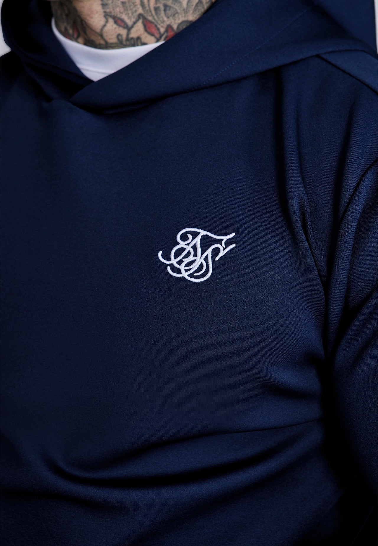 Navy Essentials Poly Hoodie (1)