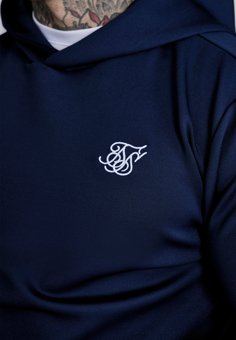 Navy Essentials Poly Hoodie (1)