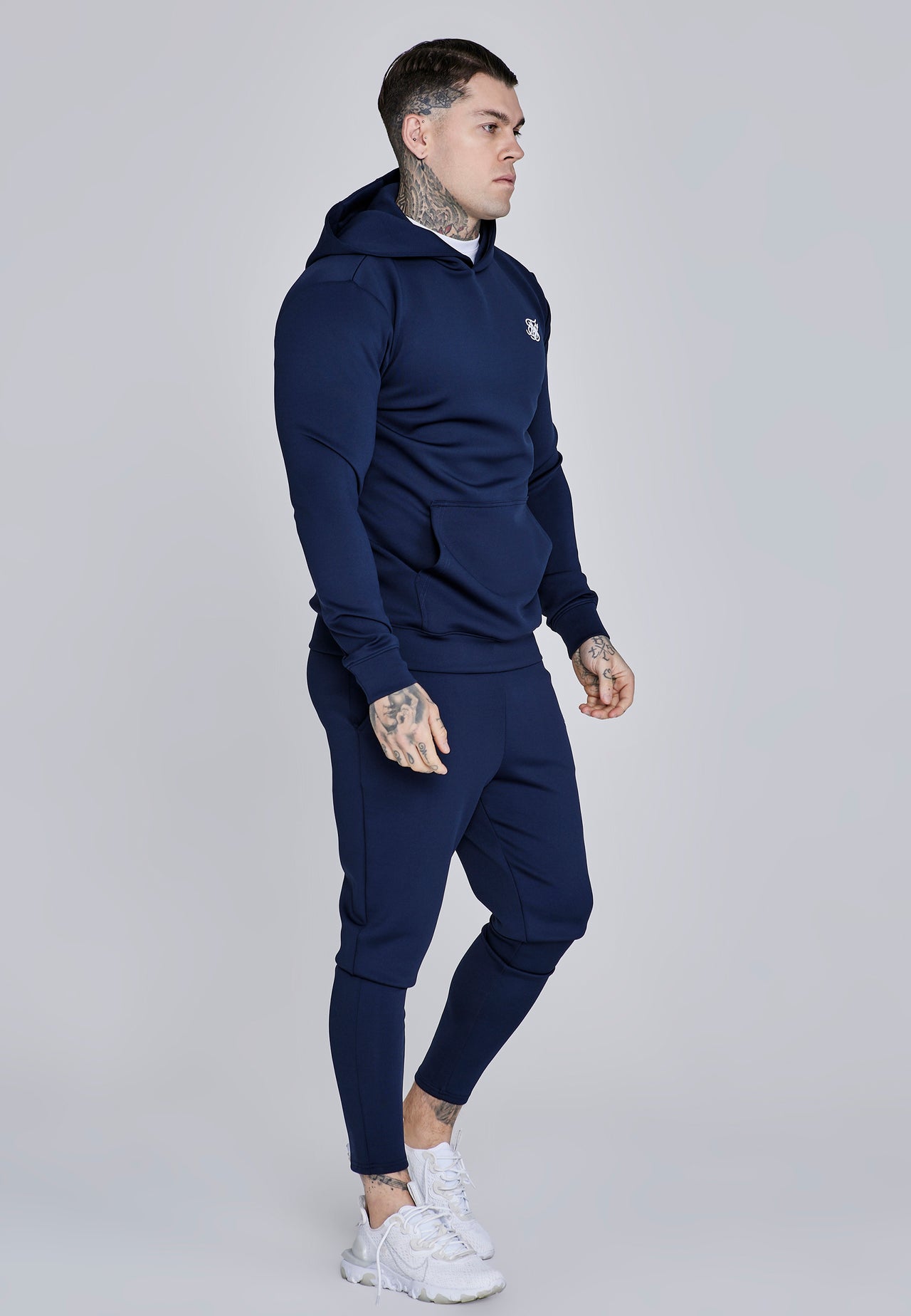 Navy Essentials Poly Hoodie (3)