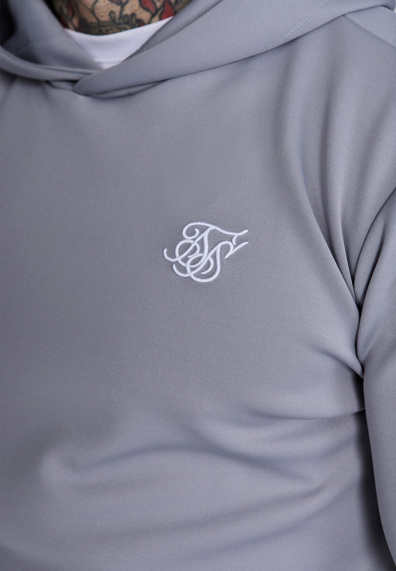 Grey Essentials Poly Hoodie (1)