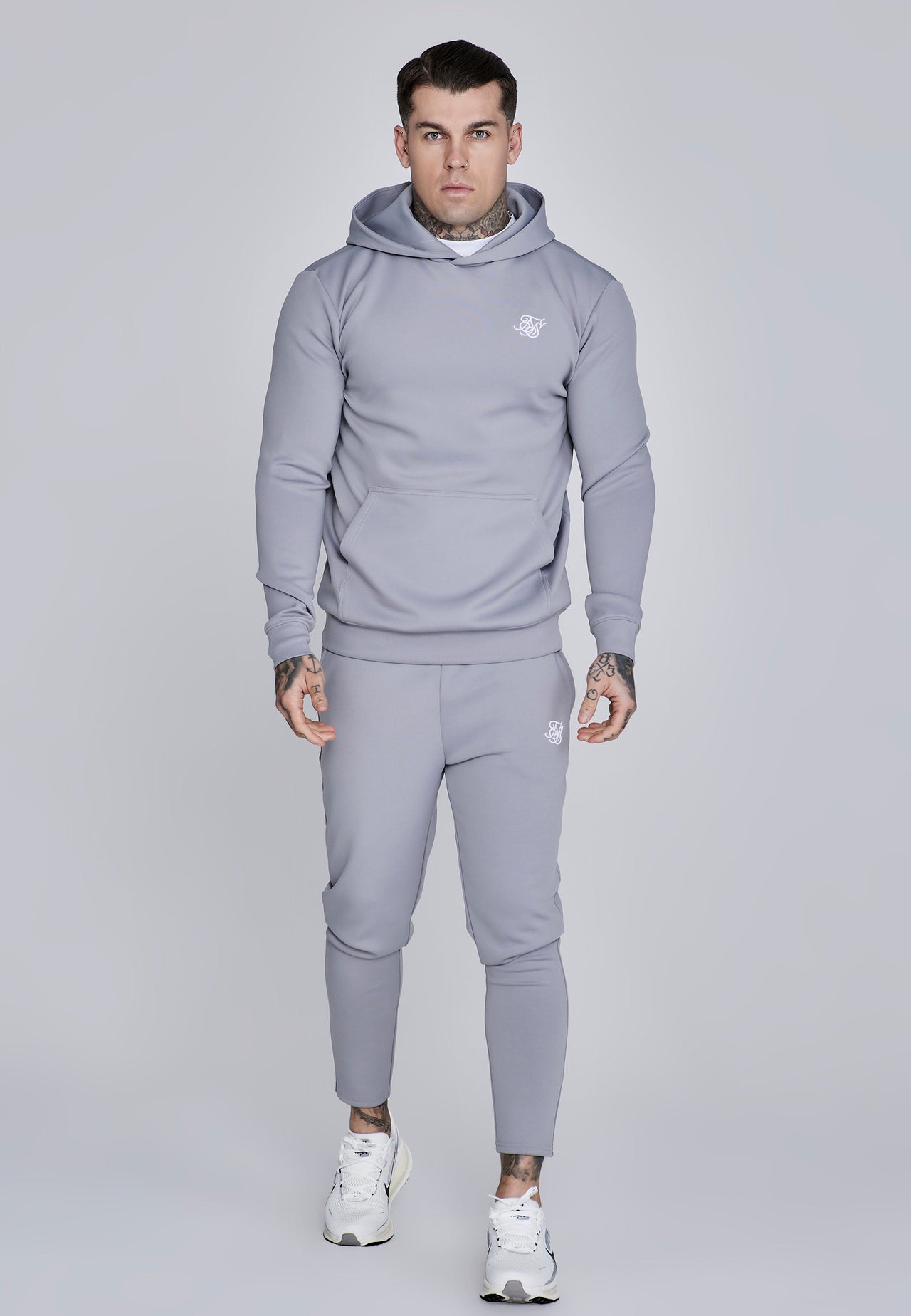 Grey Essentials Poly Hoodie (2)