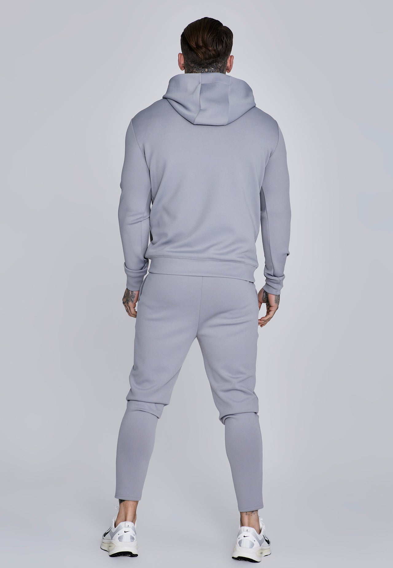 Grey Essentials Poly Hoodie (4)