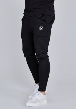 Black Essentials Poly Joggers