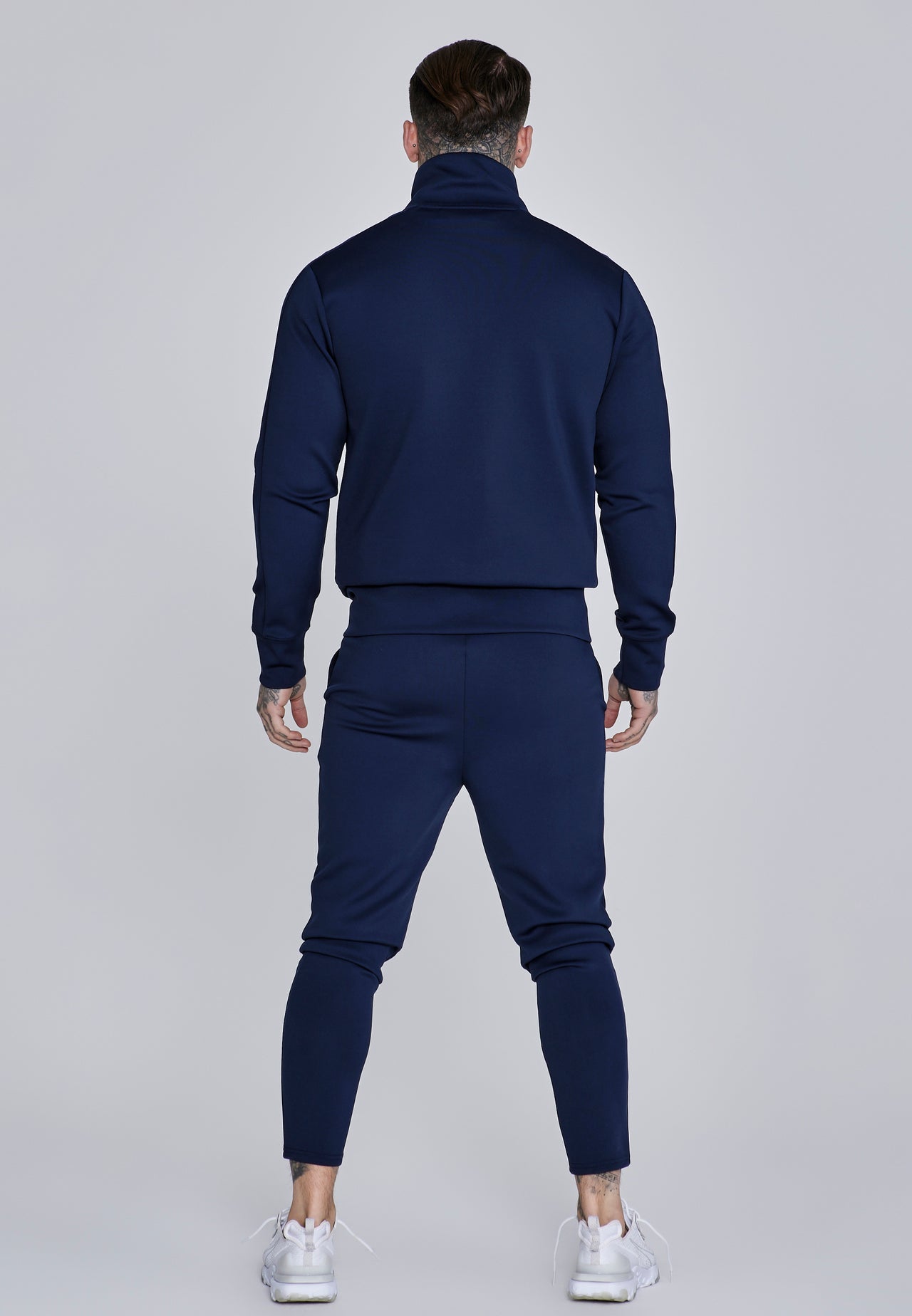 Navy Essentials Poly Joggers (4)