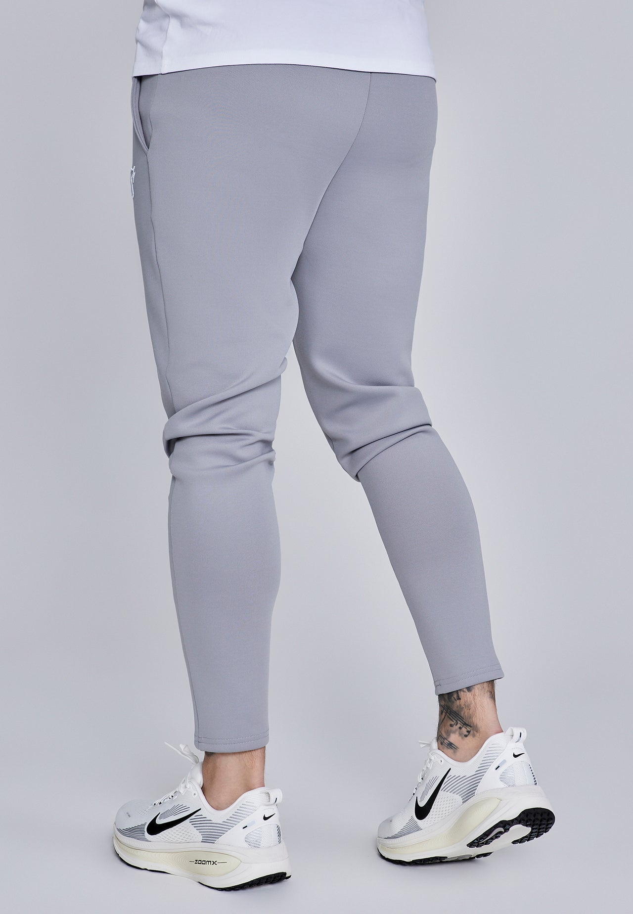 Grey Essentials Poly Joggers (2)