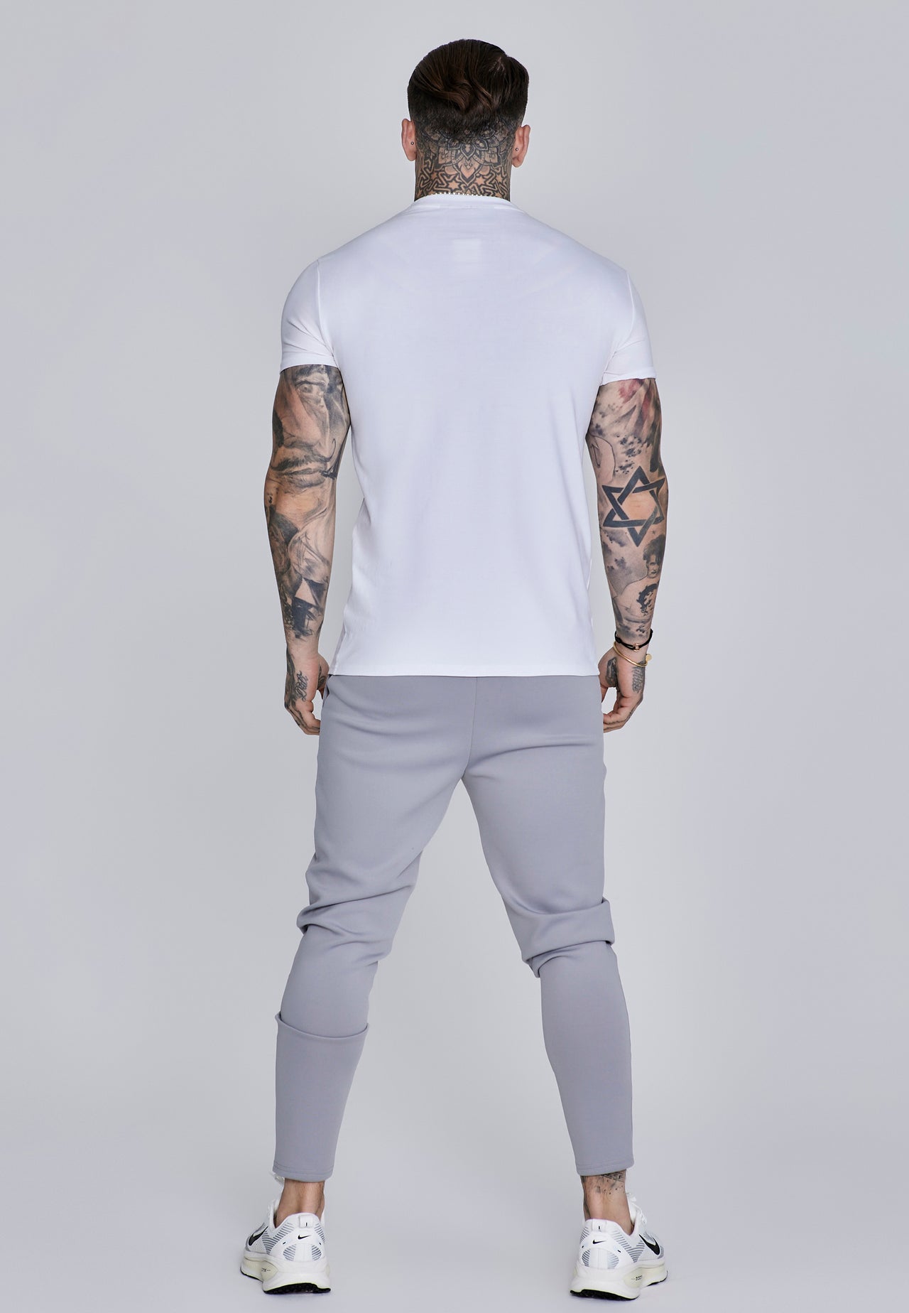 Grey Essentials Poly Joggers (4)