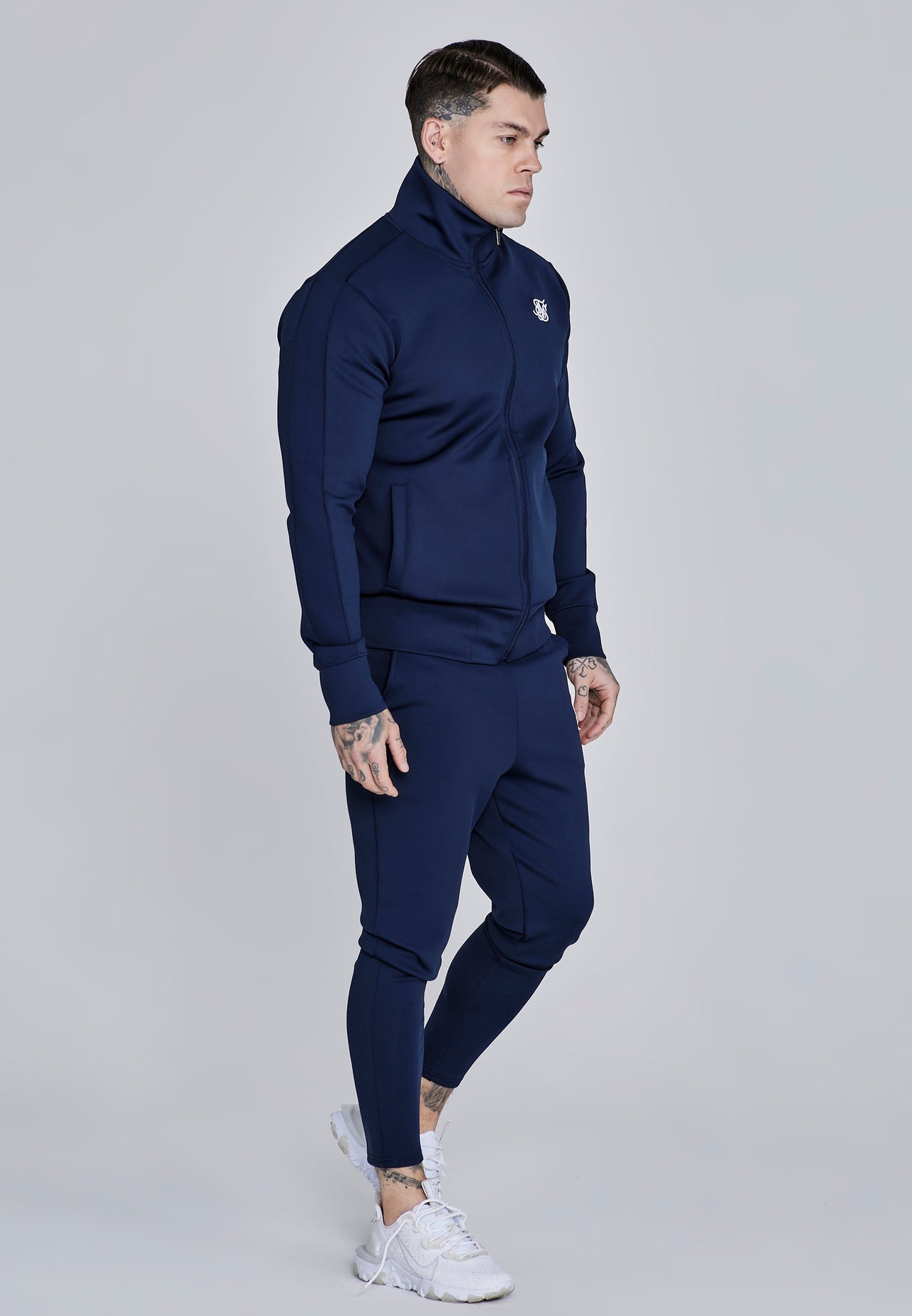 Navy Essentials Poly Track Top (3)