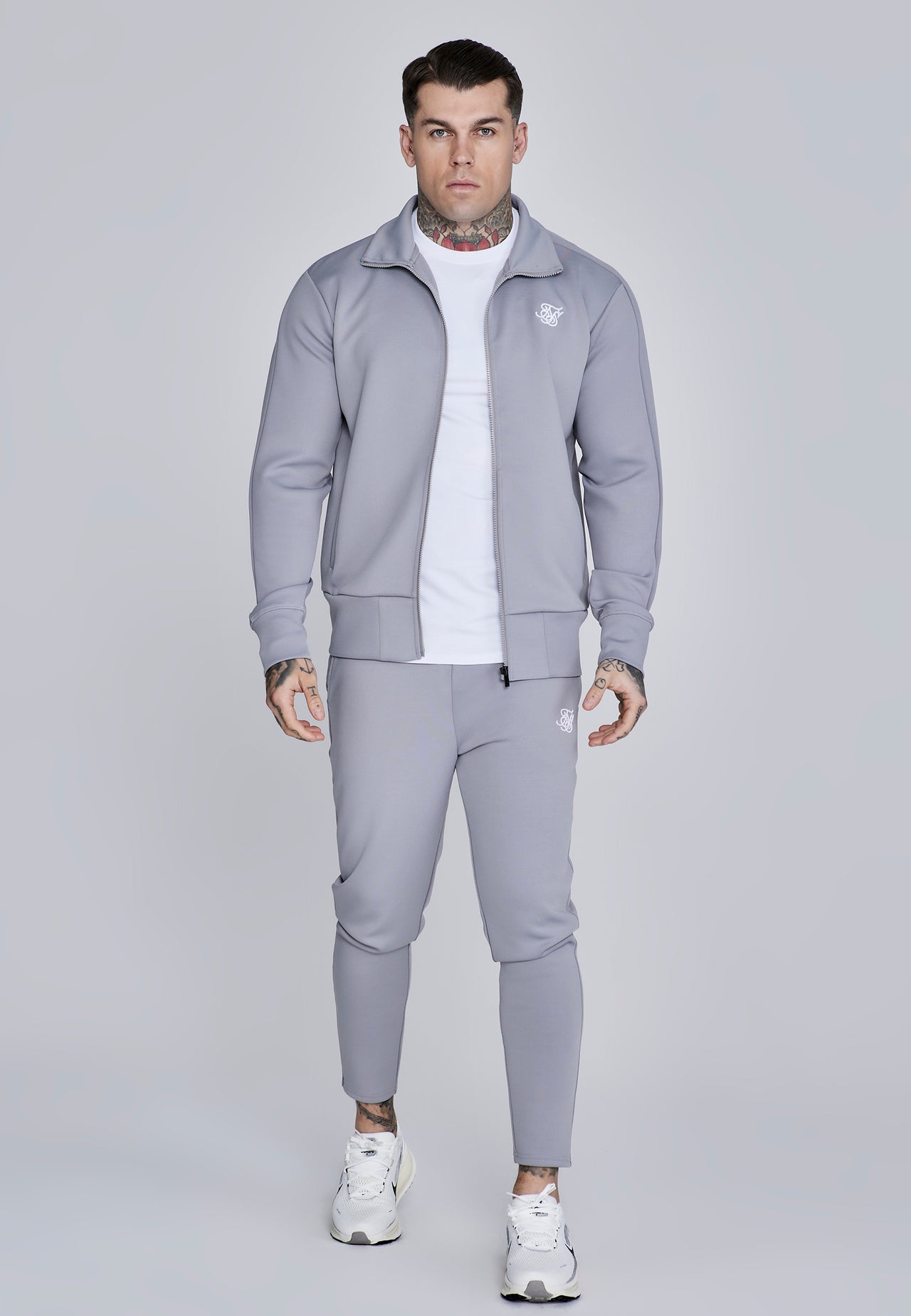 Grey Essentials Poly Track Top (2)