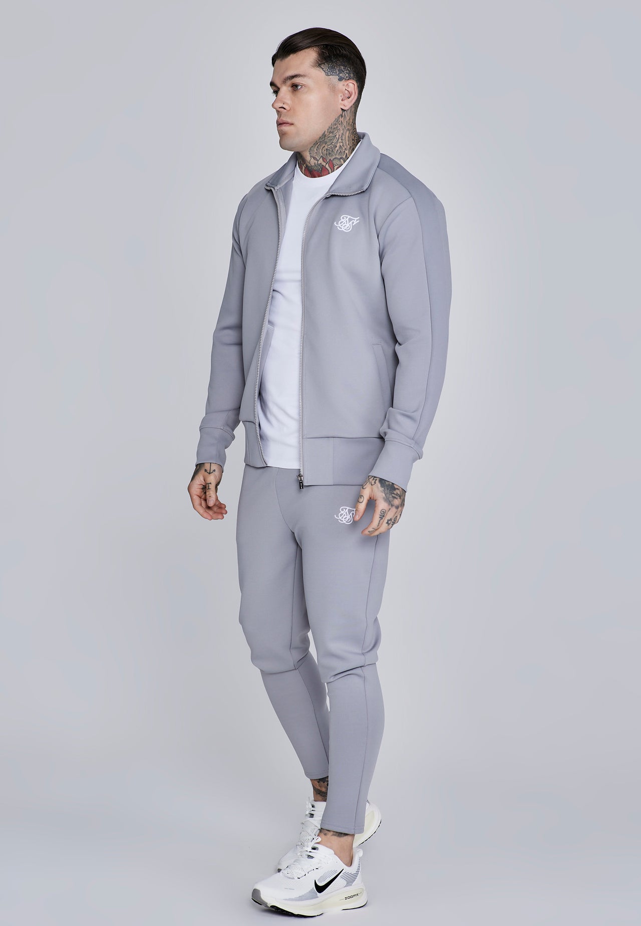 Grey Essentials Poly Track Top (3)