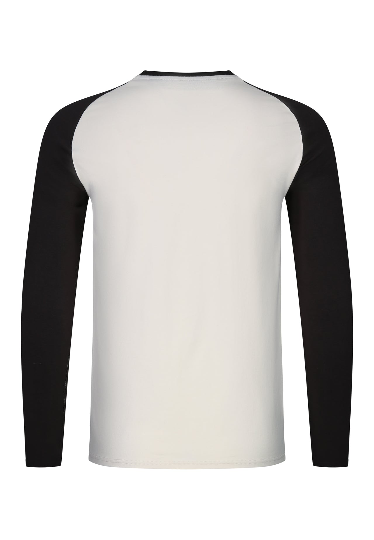 Ecru and Brown LS Muscle Fit T-Shirt (7)