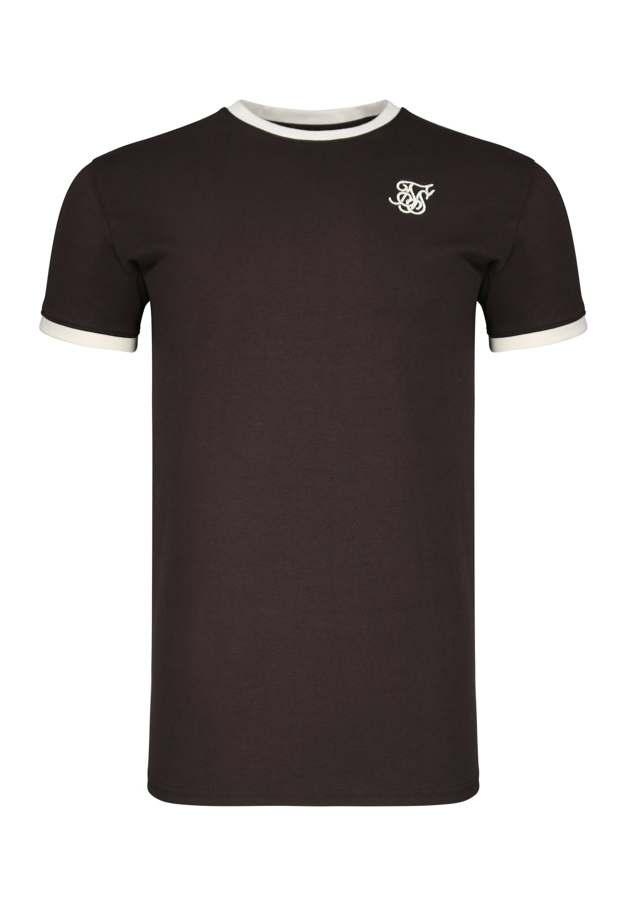 Brown and Ecru Stripe Ringer T-Shirt (5)