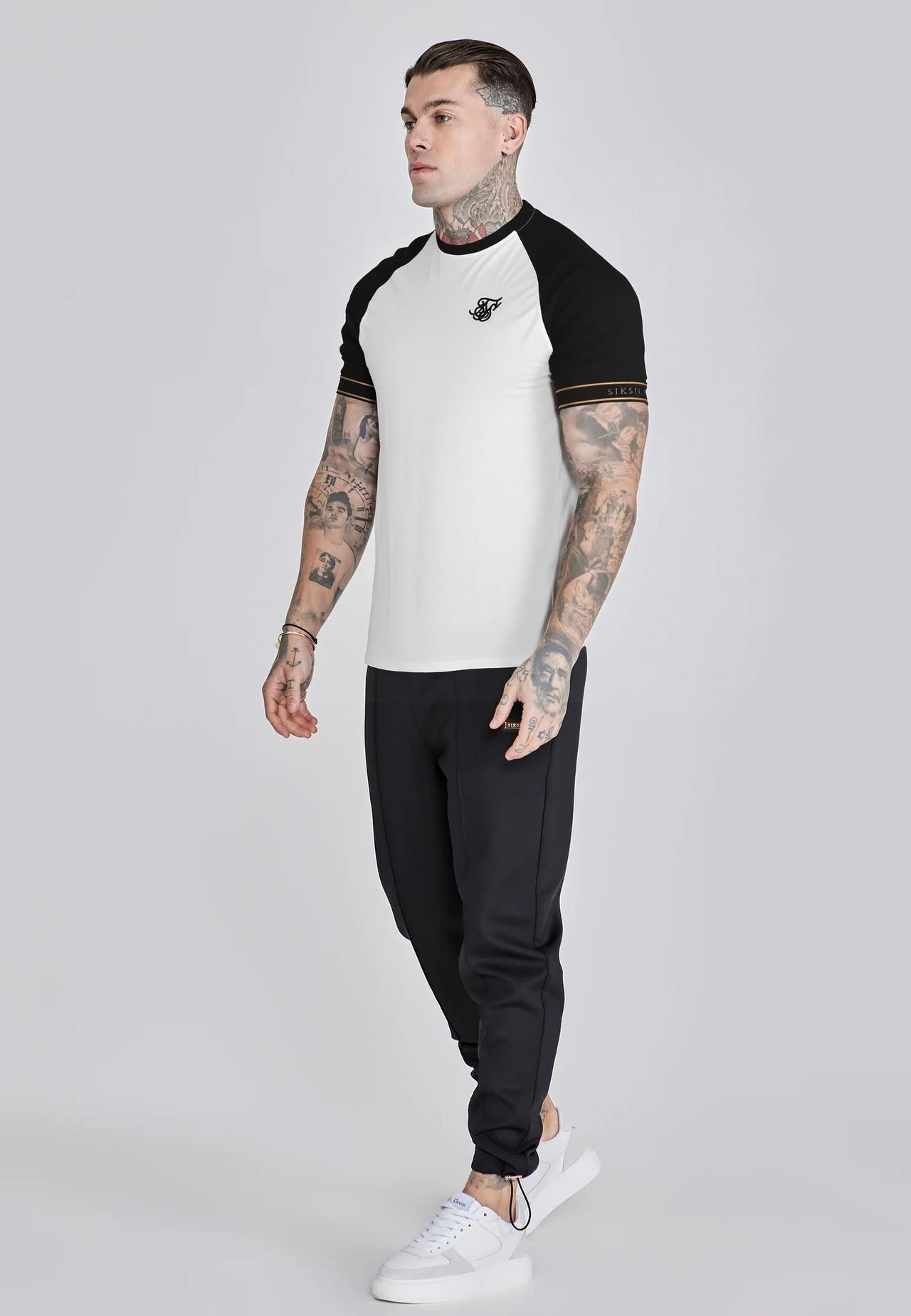White and Black Tech T-Shirt (2)