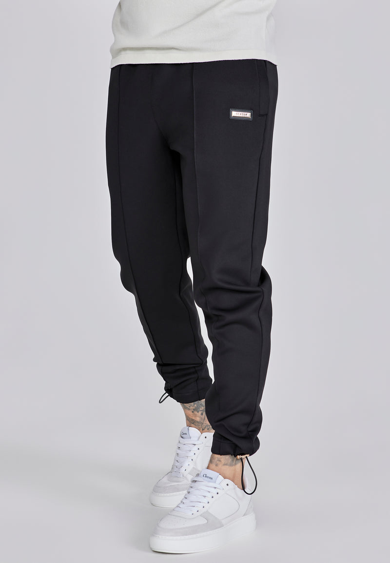 Black Smart Cargo Joggers