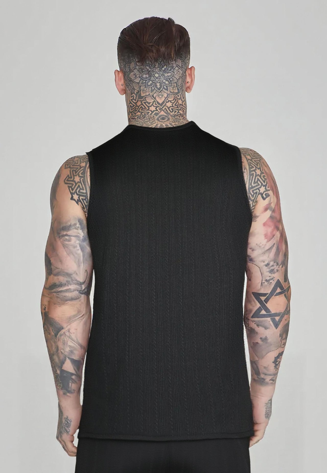Black Textured Vest (4)