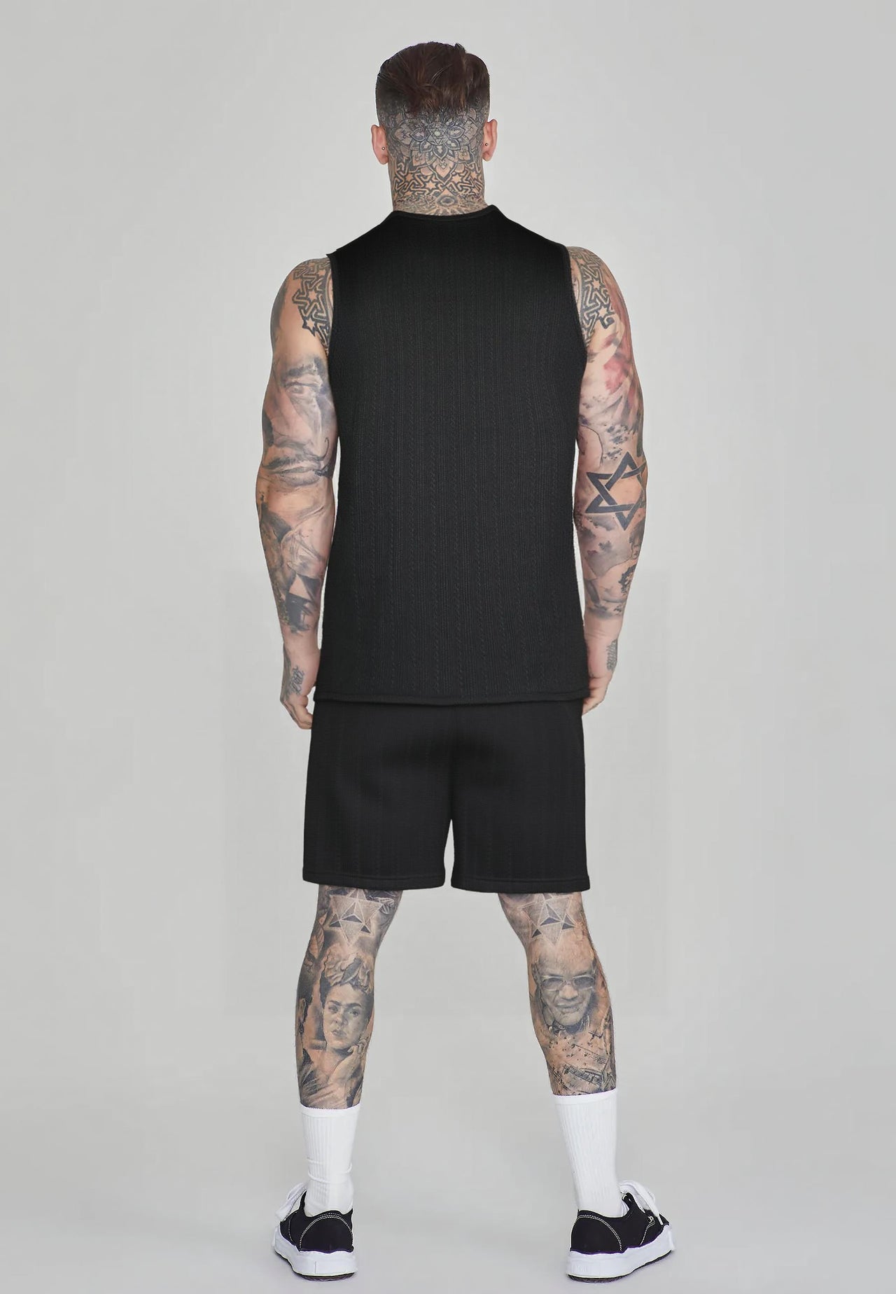 Black Textured Vest (5)