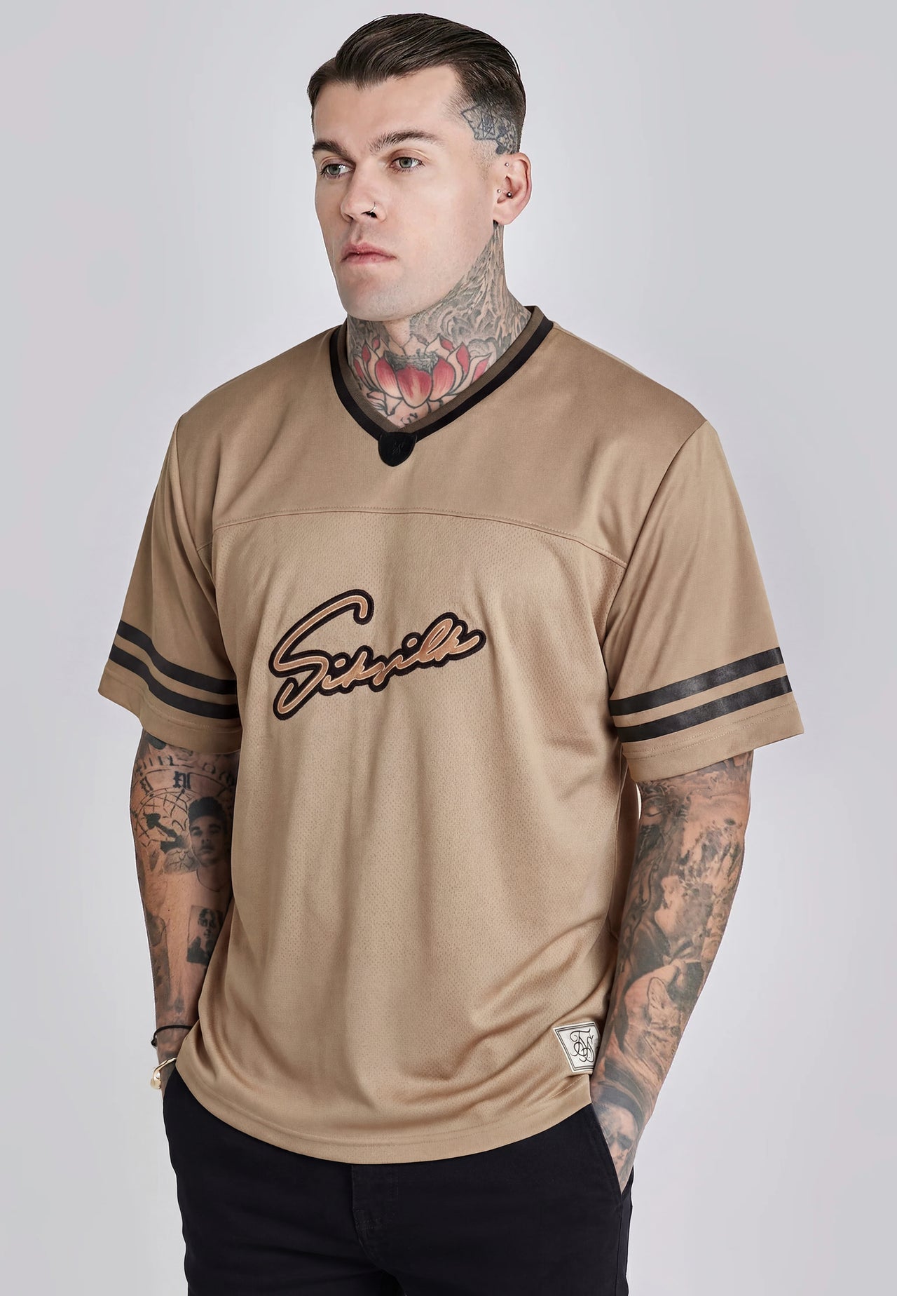 Beige Football T-Shirt