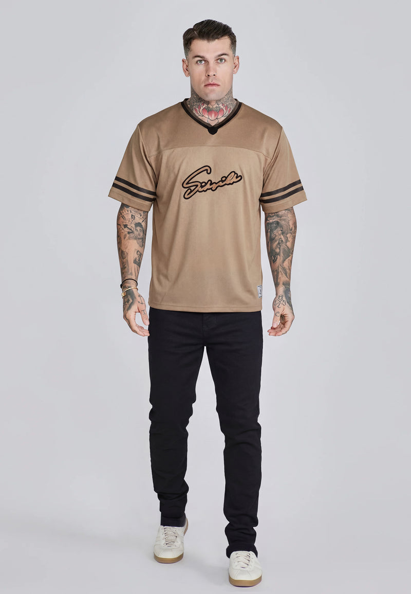 Beige Football T-Shirt (1)