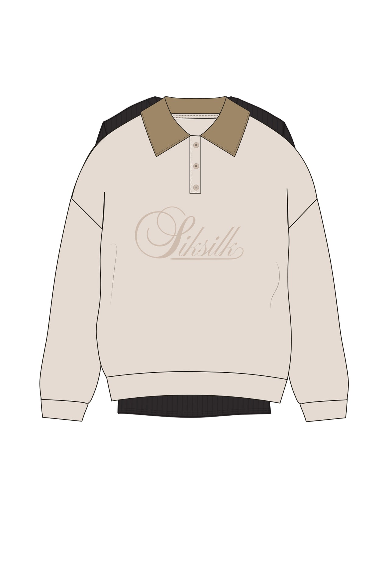 Ecru Polo Sweater
