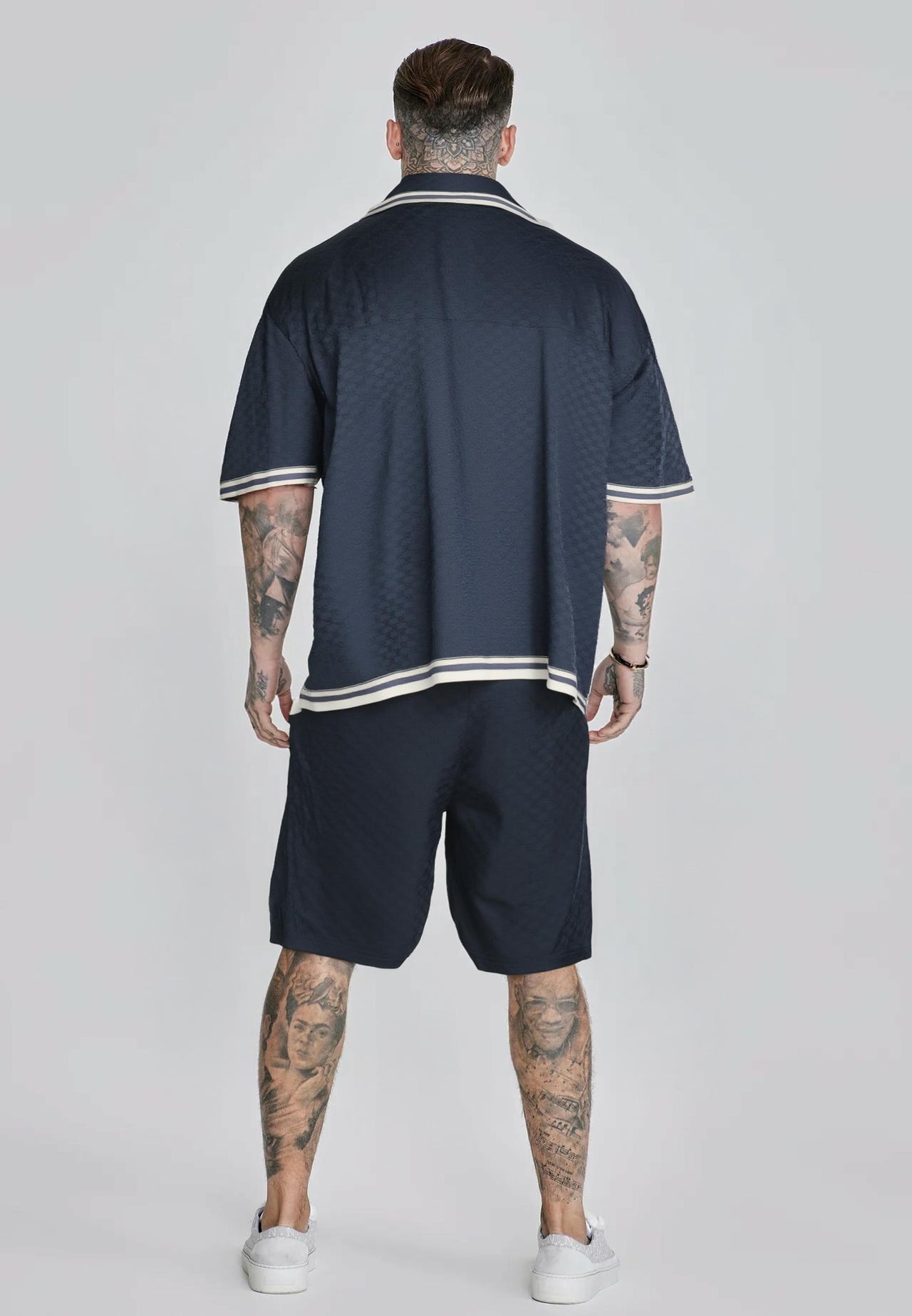 Navy Monogram Resort Shirt (4)