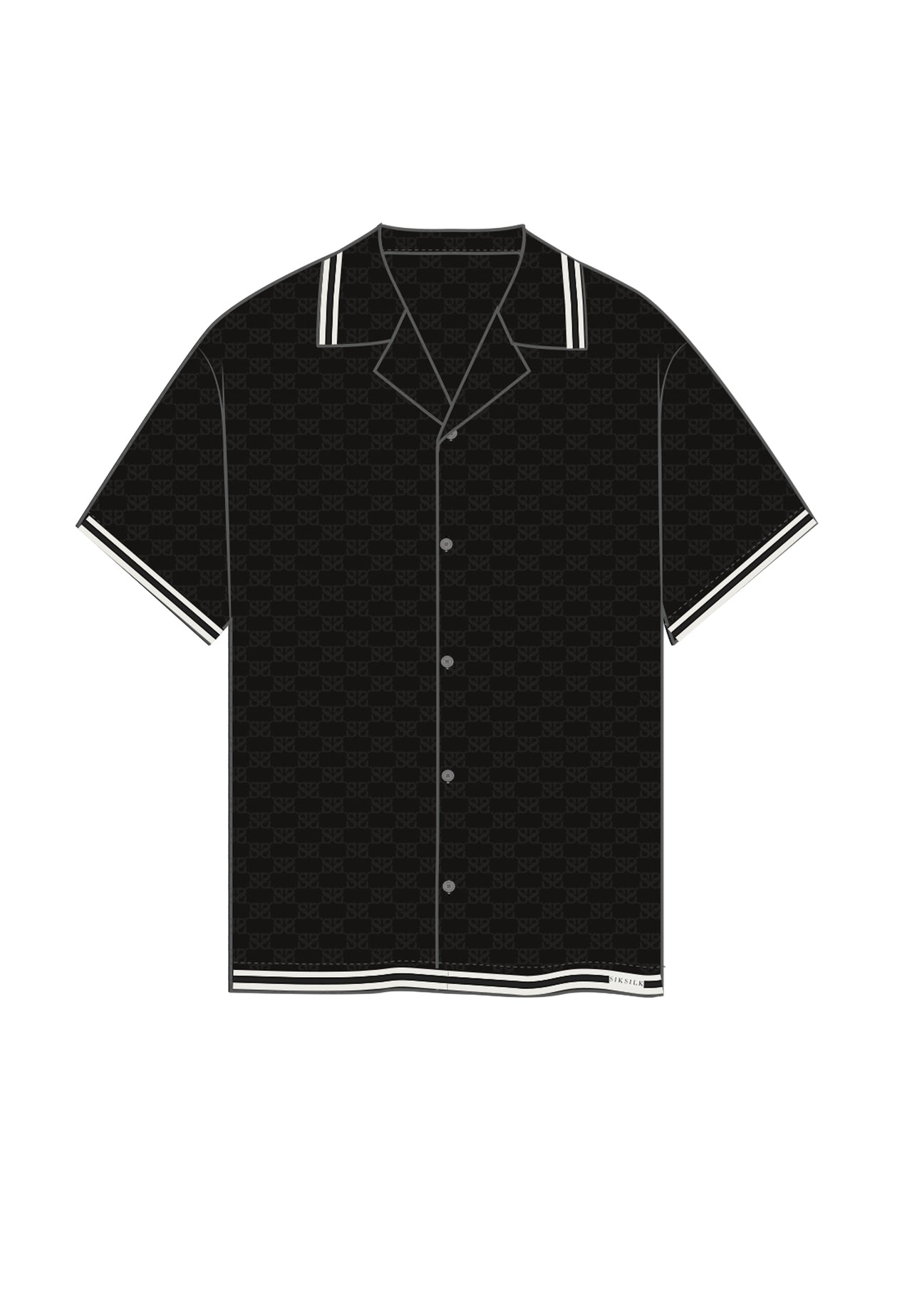 Black Monogram Resort Shirt