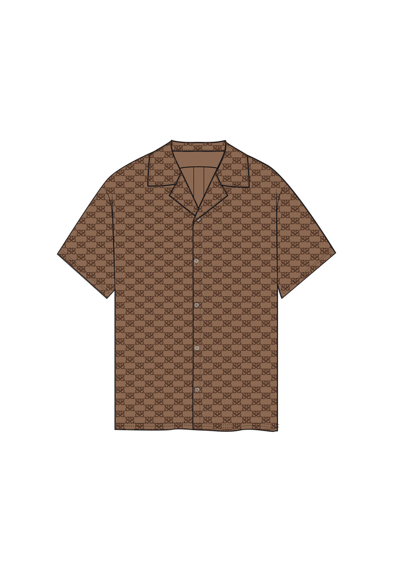 Brown Towelling Shirt
