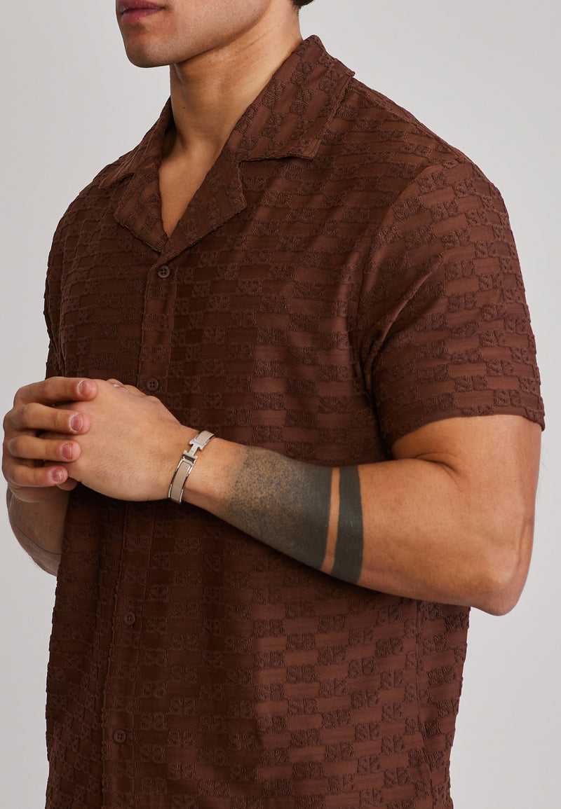 Brown Towelling Shirt (1)