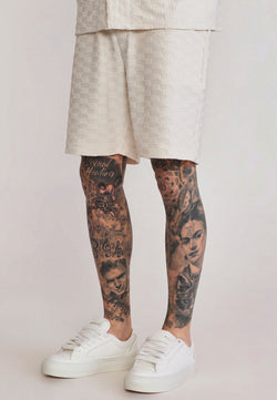 Ecru Towelling Shorts