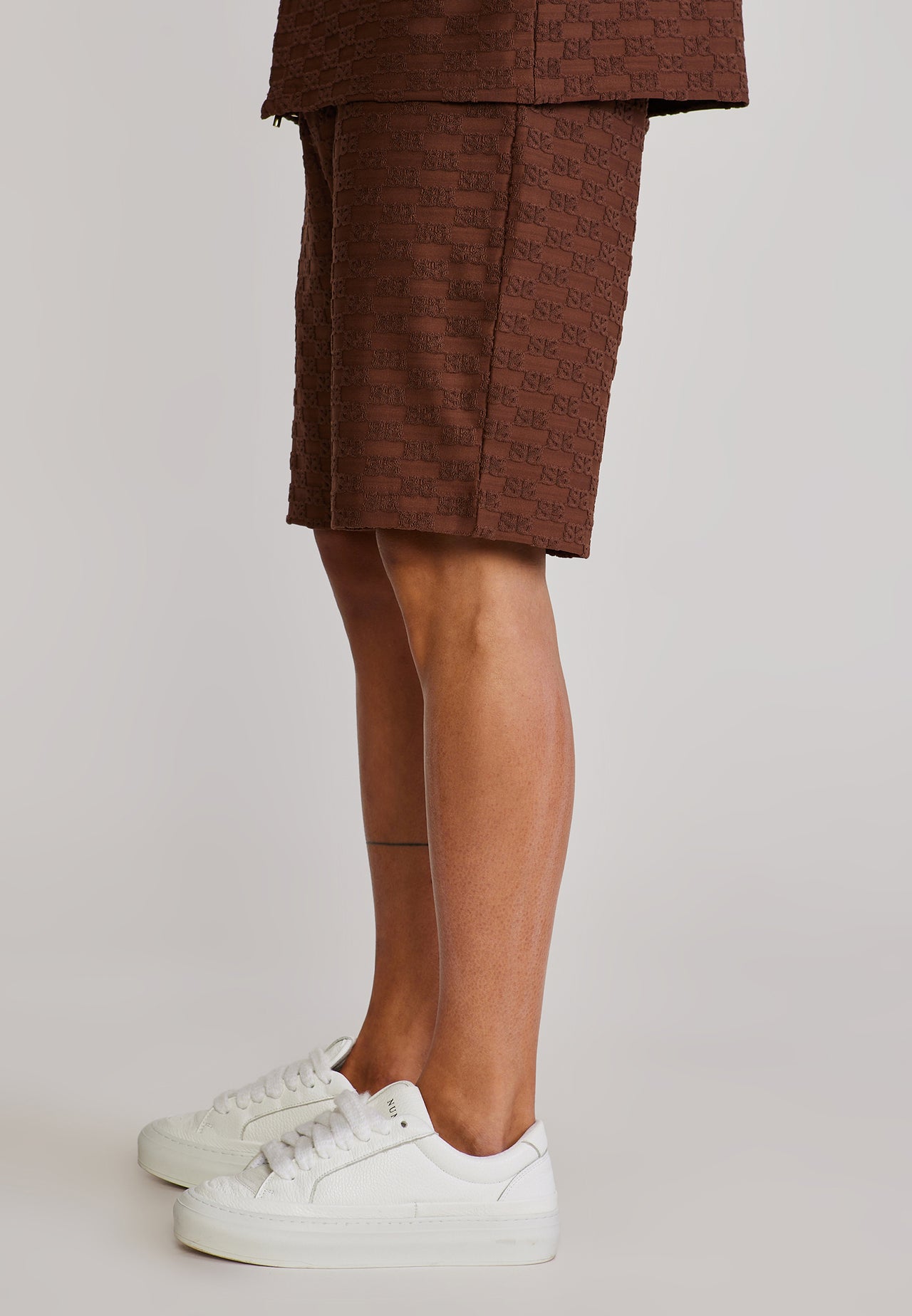 Brown Towelling Shorts (2)