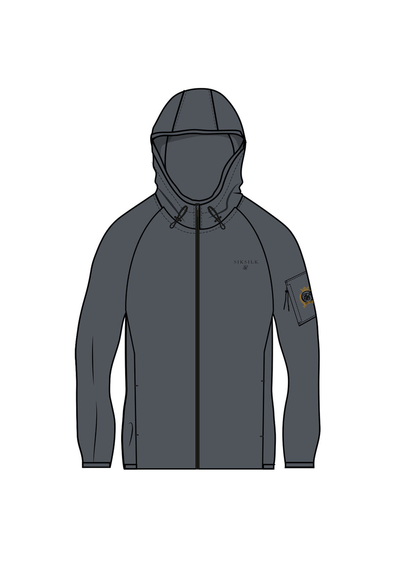 Grey Full Zip Hoodie