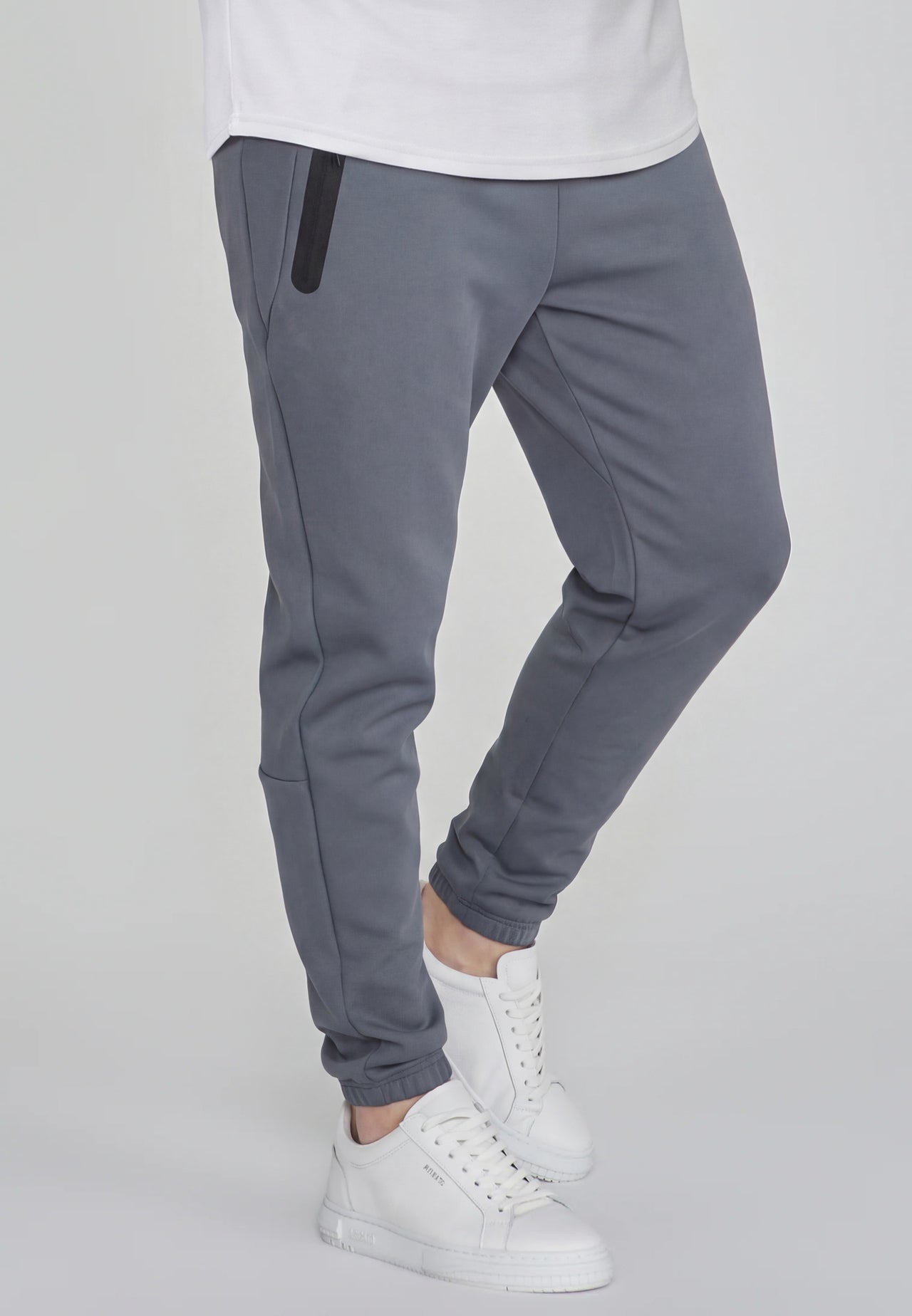 Blue Tapered Joggers (2)